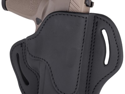 1791 Gunleather BH24SSBLR BH2.4S  OWB Open Top 2.4 Stealth Black Leather Belt Slide Fits FN 509/Springfield XD-M/HK VP9SK