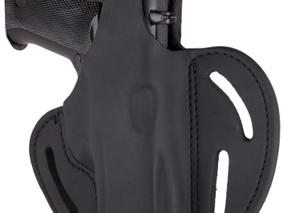 1791 Gunleather BHX3SBLR BHX  OWB Size 03 Stealth Black Leather Belt Slide Compatible w/Glock/S&W M&P Shield Right Hand