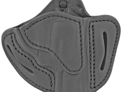 1791 Gunleather RVH1SBLR RVH1  OWB Size 01 Stealth Black Leather Belt Slide Fits S&W J Frame/Ruger LCR/S&W 38 Belt Up to 1.75″ Wide Right Hand