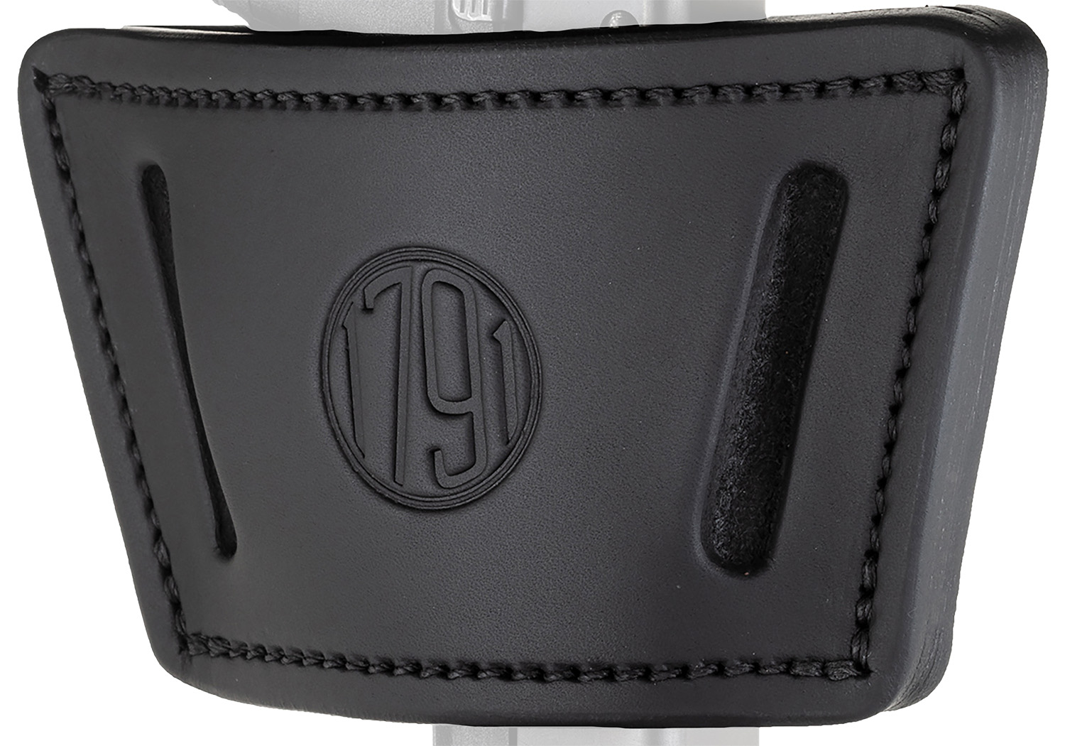 1791 Gunleather UIWXSBLA UIW Max  IWB/OWB Black Leather Belt Clip Fits Most Mid-Large Frame Autos with Rail, Laser & Light Ambidextrous
