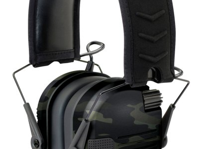 Walker’s GWPRSEMMCCG Razor Slim Electronic Muff 23 dB Over the Head Multi-Cam/Black Polymer