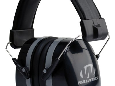 Walker’s GWPEXFM5 Premium Passive Muff 32 dB Over the Head Black Polymer