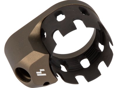 Strike ARECN&EEPFDE AR Castle Nut and Extended End Plate Flat Dark Earth Anodized Steel