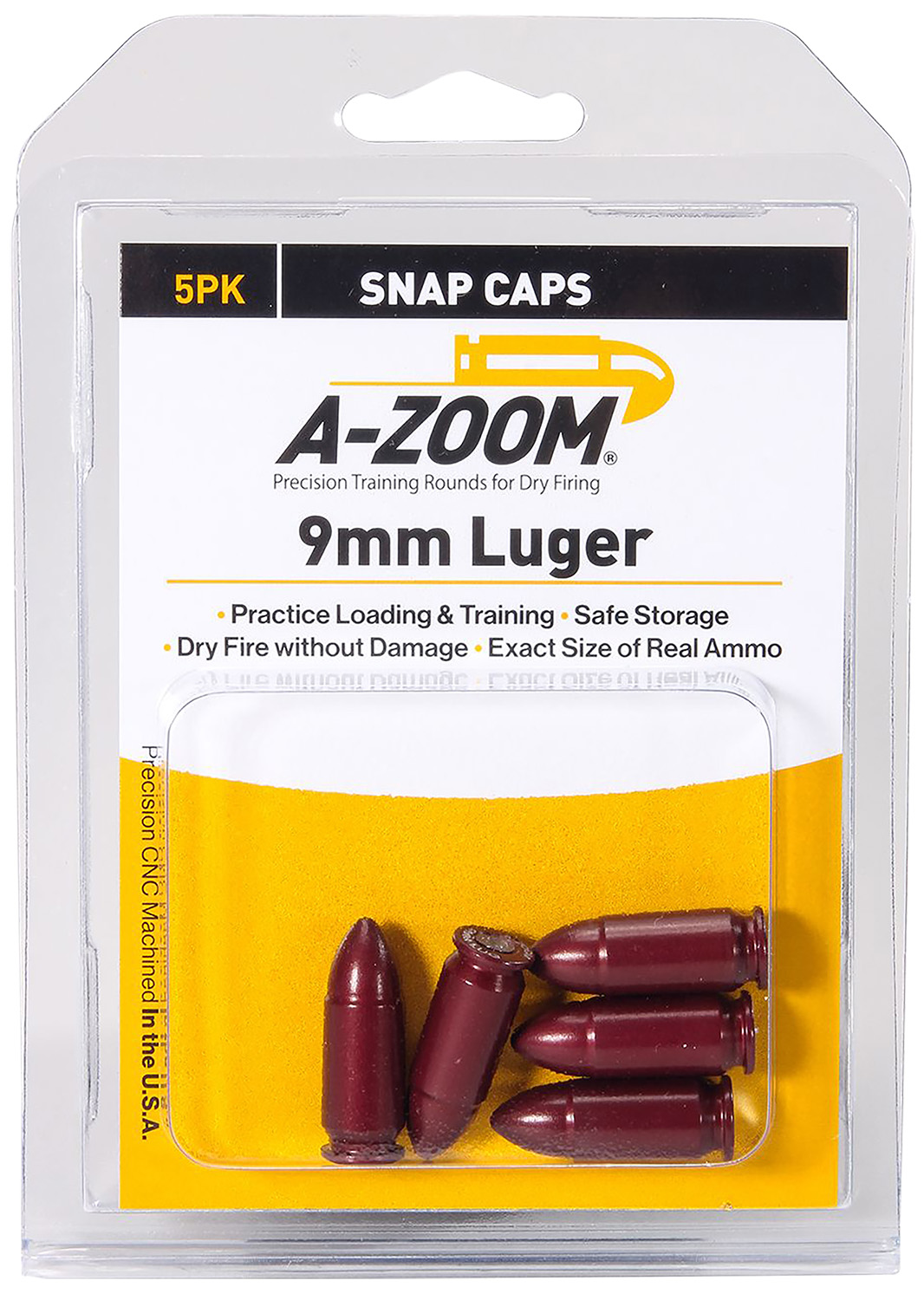 A-Zoom 15116 Pistol Pistol 9mm Luger 5Pack