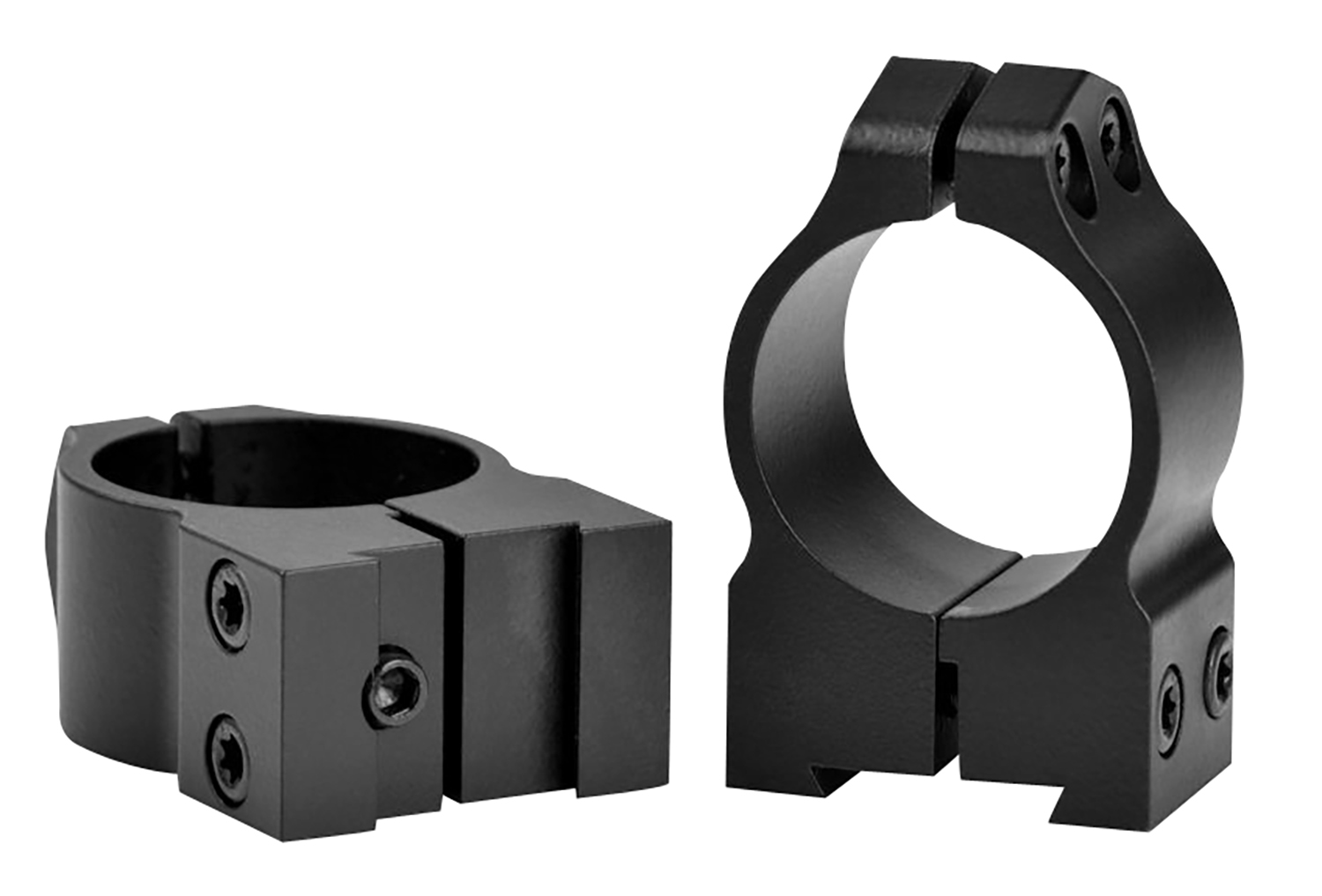 Warne 1B1M Maxima  Matte Black Steel 1″ Tube Medium Vertical Split Dovetail, 0 MOA Fits CZ 527