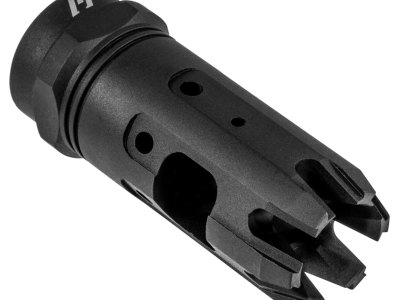 Strike Industries MK9COMP Mini King Comp Black Steel with 1/2″-28 tpi Threads & 2.30″ OAL for 9mm Luger AR-Platform