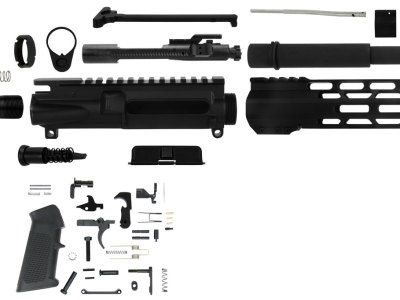 TacFire SSPK300LPK10 AR Build Kit Pistol Sports South Exclusive 300 Blackout AR Pistol Platform Black Parkerized Steel 5/8″x24