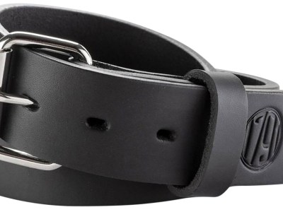 1791 Gunleather BLT013640SBLA 01  Gun Belt Stealth Black Leather 36/40 1.50″ Wide Buckle Closure