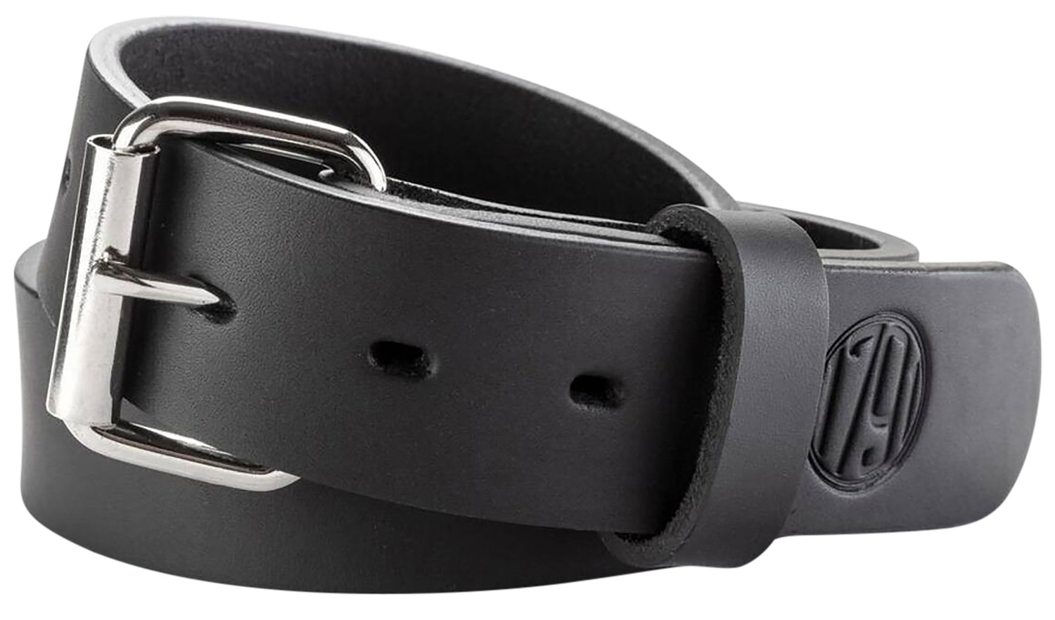 1791 Gunleather BLT014246SBLA 01  Gun Belt Stealth Black Leather 42/46 1.50″ Wide Buckle Closure