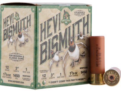 HEVI-Shot HS14001 HEVI-Bismuth  12Gauge 3″ 1 3/8oz Bismuth 1Shot 25 Per Box/10 Case