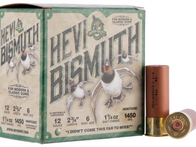 HEVI-Shot HS14706 HEVI-Bismuth  12Gauge 2.75″ 1 1/4oz Bismuth 6Shot 25 Per Box/10 Case