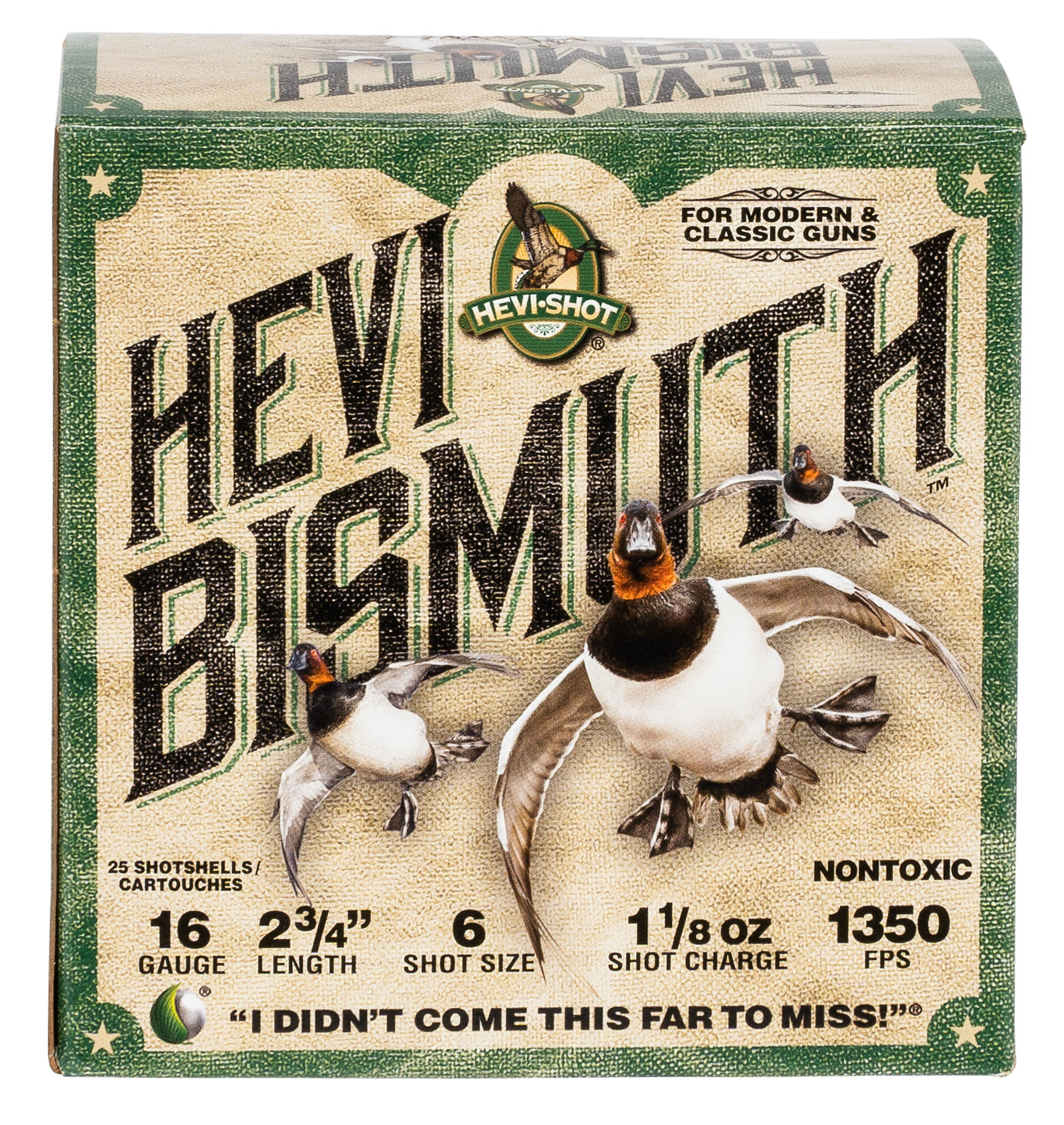 HEVI-Shot HS16706 HEVI-Bismuth  16Gauge 2.75″ 1 1/8oz Bismuth 6Shot 25 Per Box/10 Case