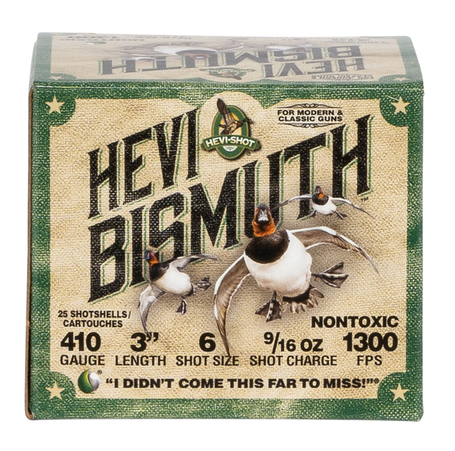 HEVI-Shot HS19006 HEVI-Bismuth  410Gauge 3″ 9/16oz Bismuth 6Shot 25 Per Box/10 Case