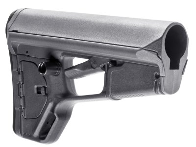 Magpul MAG378-GRY ACS-L Carbine Stock Stealth Gray Synthetic for AR-15, M16, M4 with Mil-Spec Tube (Tube Not Included)