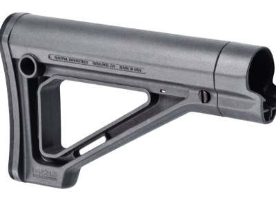 Magpul MAG480-GRY MOE Carbine Stock Fixed Stealth Gray Synthetic for  AR-15, M16, M4 with Mil-Spec Tube (Tube Not Included)