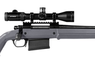 Magpul MAG483-GRY Hunter 700 Stock Fixed with Aluminum Bedding & Adjustable Comb Stealth Gray Synthetic for Remington 700 LA