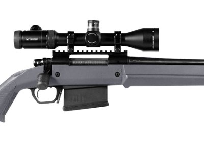 Magpul MAG931-GRY Hunter American Stock Fixed with Aluminum Bedding & Adjustable Comb Stealth Gray Synthetic for Ruger American SA