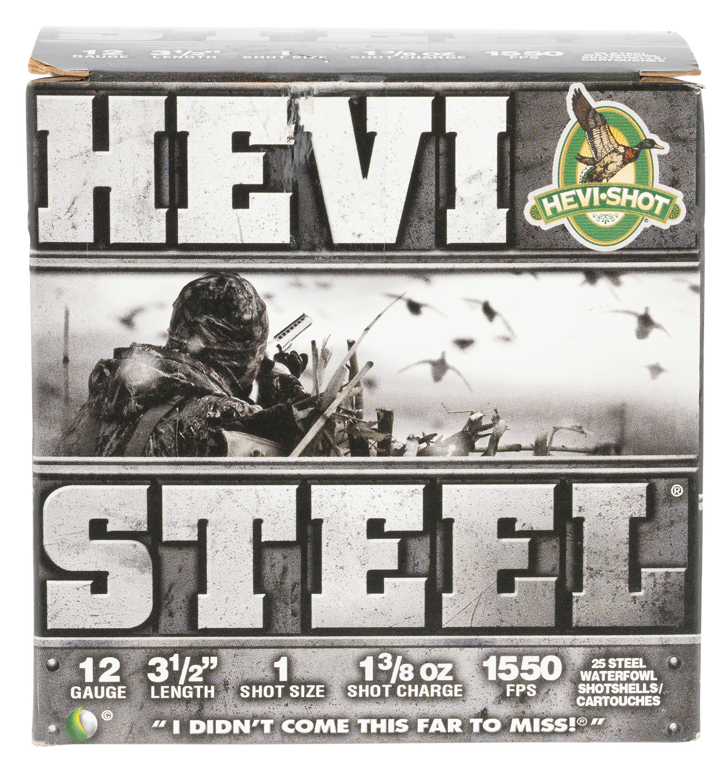 HEVI-Shot HS65001 HEVI-Steel  12Gauge 3.50″ 1 3/8oz 1Shot 25 Per Box/10 Case
