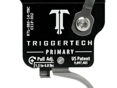 TriggerTech R7LSBS14TBC Primary  Single-Stage Traditional Curved Trigger with 1.50-4 lbs Draw Weight for Remington 700 Left