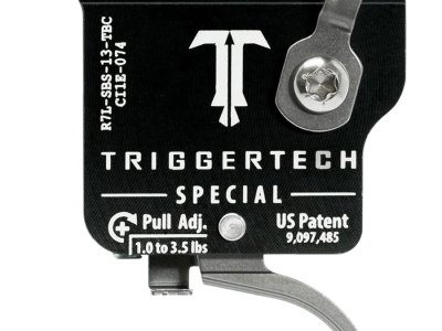 TriggerTech R7LSBS13TBC Special  Single-Stage Traditional Curved Trigger with 1-3.50 lbs Draw Weight for Remington 700 Left