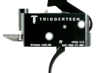 TriggerTech AROTBB25NNC Adaptable Primary Two-Stage Traditional Curved Trigger with 2.50-5 lbs Draw Weight for AR-15 Right