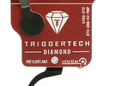 TriggerTech R70SRB02TNF Diamond Without Bolt Release Single-Stage Flat Trigger with 0.30-2 lbs Draw Weight for Remington 700 Right