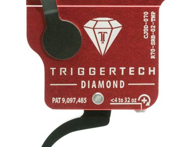 TriggerTech R70SRB02TNP Diamond Without Bolt Release Single-Stage Pro Curved Trigger with 0.30-2 lbs Draw Weight for Remington 700 Right
