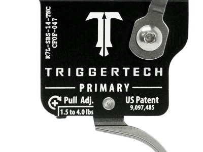 TriggerTech R7LSBS14TNC Primary Without Bolt Release Single-Stage Traditional Curved Trigger with 1.50-4 lbs Draw Weight for Remington 700 Left