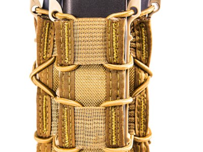 High Speed Gear 11DD00CB TACO Double Decker Mag Pouch Double Coyote Brown Nylon MOLLE Compatible w/ Rifle Compatible w/ Pistol