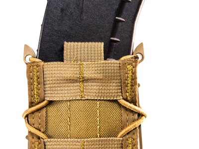 High Speed Gear 11TA00CB TACO Mag Pouch Single Coyote Brown Nylon MOLLE Compatible w/ Rifle