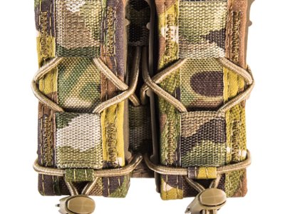 High Speed Gear 13PT12MC TACO Mag Pouch Double MultiCam Nylon Belt Compatible w/ Pistol
