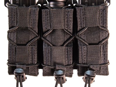 High Speed Gear 13PT13BK TACO Mag Pouch Triple Black Nylon Belt Compatible w/ Pistol