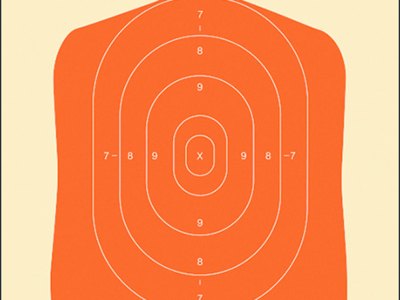 Action Target B27SORANGE100 Qualification Standard Silhouette Paper Hanging 24″ x 45″ Orange/White 100 Per Box