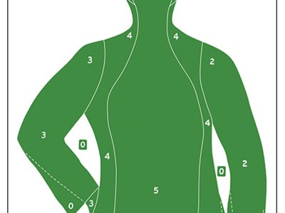Action Target B21EGREEN100 Qualification  Silhouette Paper Hanging 23″ x 35″ Green 100 Per Box