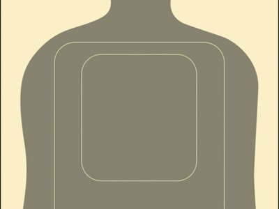 Action Target TQ15GRAY100 Qualification Standard Silhouette Paper Hanging 24″ x 45″ Gray/White 100 Per Box