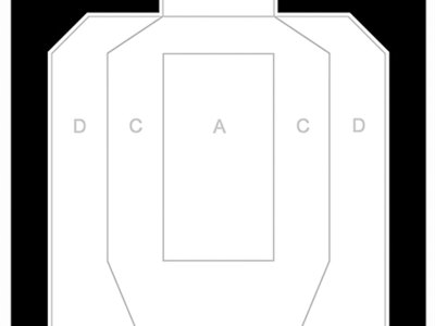 Action Target IPSCPBKB100 High Visibility IPSC/USPSA Silhouette Heavy Paper Hanging High Visibility 100 Per Box