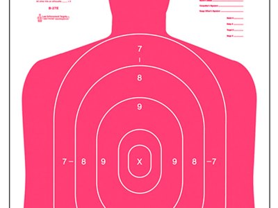 Action Target B27ERD100 Qualification High Visibility Fluorescent Silhouette Paper 23″ x 35″ Red/White 100 Per Box