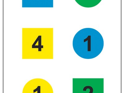 Action Target DT4B100 Training Discretionary Command Circle/Square Paper 23″ x 35″ Multi-Color 100 Per Box