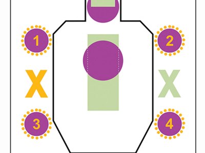 Action Target AGG100 Training A Girl & A Gun IDPA Silhouette Paper 23″ x 35″ Multi-Color 100 Per Box