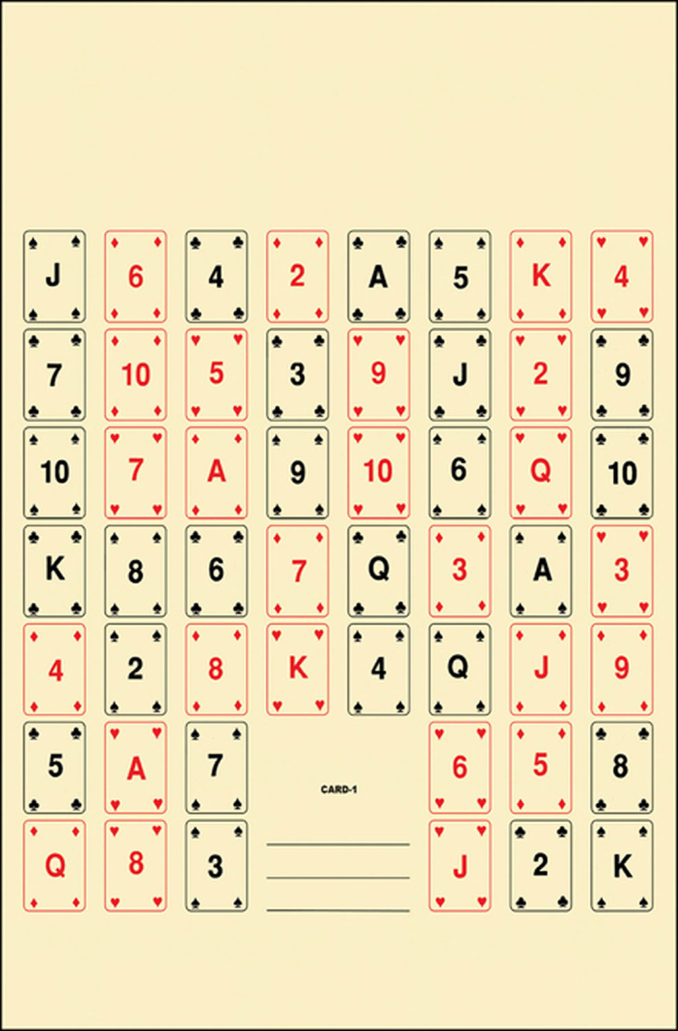 Action Target CARD1100 Entertainment  52 Playing Cards Paper 22.50″ x 24″ Multi-Color 100 Per Box