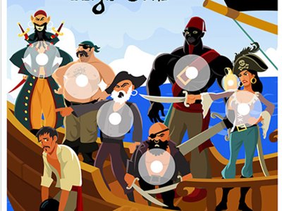 Action Target GSPIRATES100 Entertainment  Pirates/Sailor Paper Hanging 23″ x 35″ Multi-Color 100 Per Box