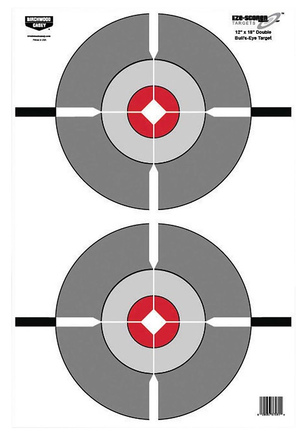 Birchwood Casey 37061 EZE-Scorer  Bullseye Paper Target 12″ x 18″ 100 Per Pack