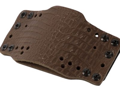 Limbsaver 12522 CrossTech Leather IWB/OWB Dark Brown Leather Belt Clip Ambidextrous