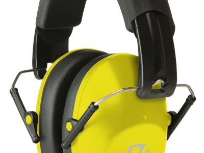 Walker’s GWPFPM1YL Pro Low Profile Passive Muff 22 dB Over the Head Black/Yellow Polymer