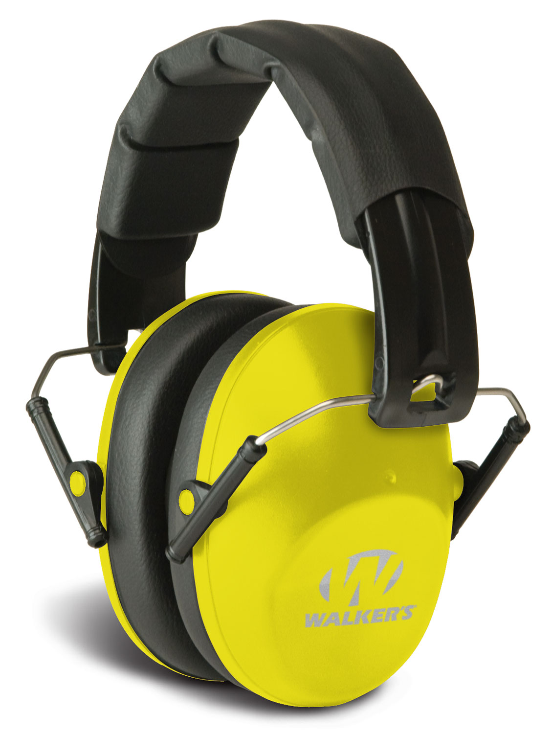 Walker’s GWPFPM1YL Pro Low Profile Passive Muff 22 dB Over the Head Black/Yellow Polymer