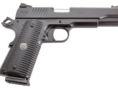 Wilson Combat ACPFS45 ACP Full-Size 45 ACP Caliber with 5″ Barrel, 8+1 Capacity, Black Armor-Tuff Finish Carbon Steel Beavertail Frame, Serrated Black Carbon Steel Slide & Black G10 Eagle Claw Grip
