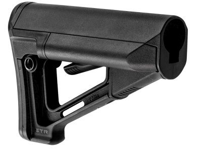 Magpul MAG470-BLK STR Carbine Stock Black Synthetic for AR-15, M16, M4 with Mil-Spec Tube (Tube Not Included)