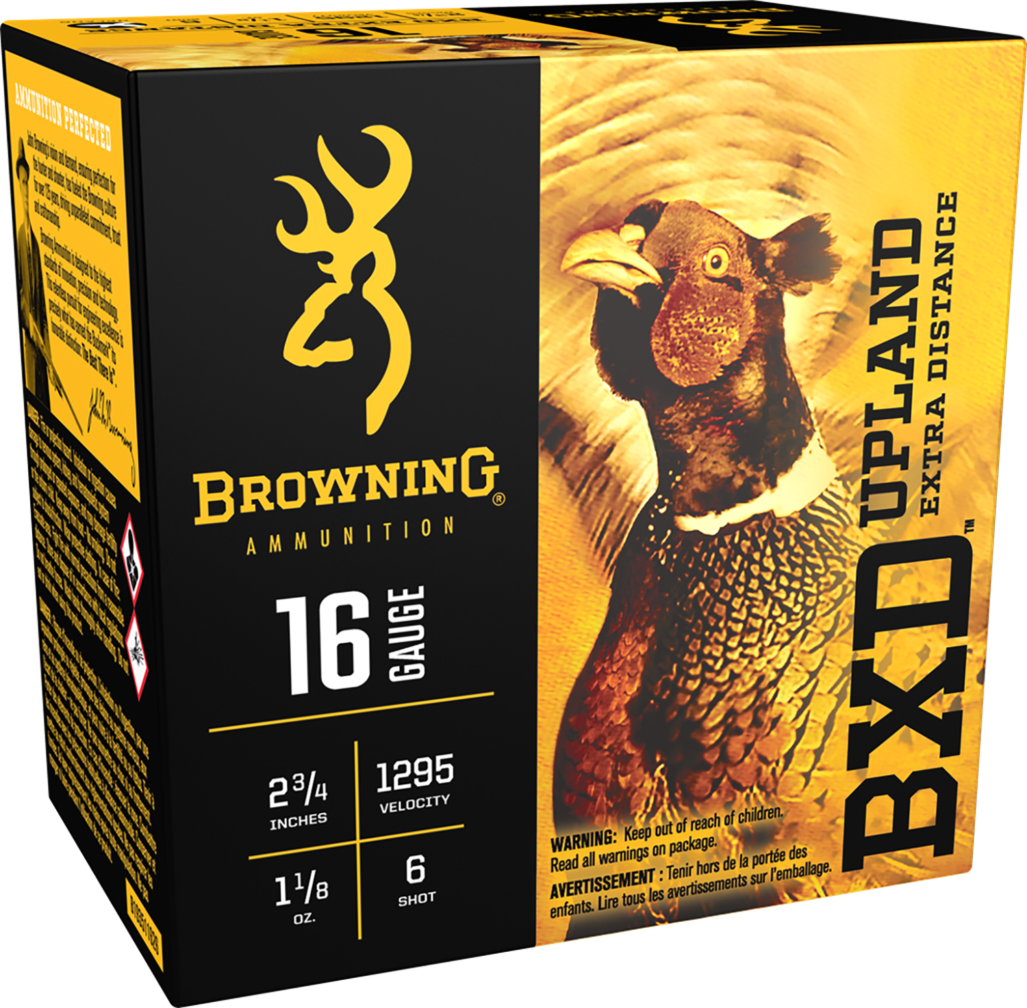 Browning Ammo B193511626 BXD Upland 16Gauge 2.75″ 1 1/8oz 6Shot 25 Per Box/10 Case