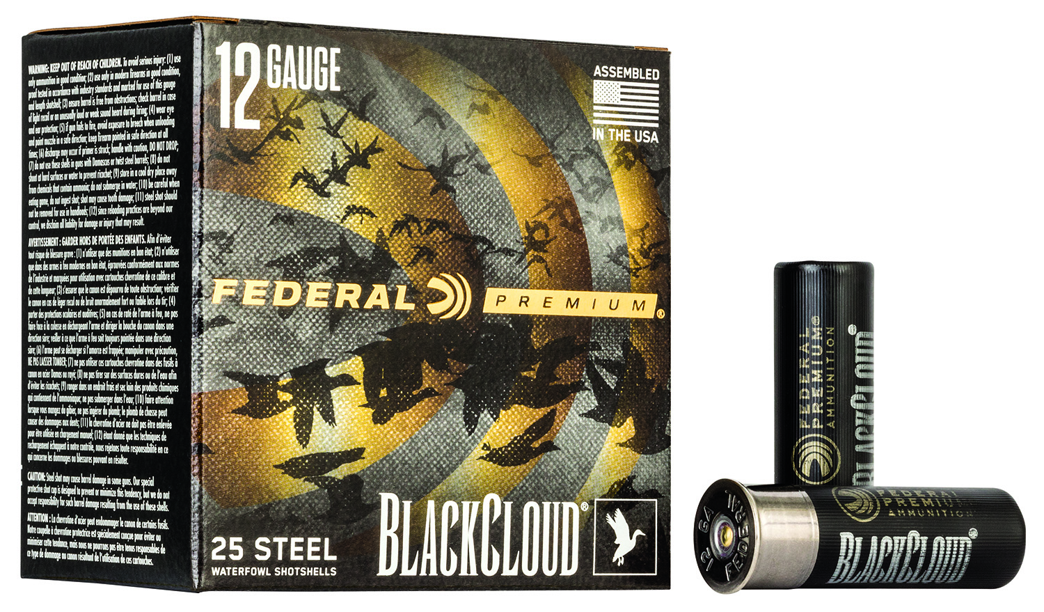 Federal PWBX1424 Black Cloud FS 12Gauge 3″ 1 1/4oz 4Shot 25 Per Box/10 Case