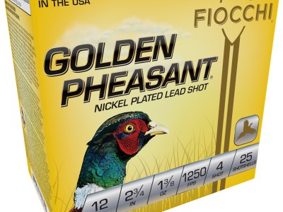Fiocchi 12GP4 Golden Pheasant Extrema 12Gauge 2.75″ 1 3/8oz 4Shot 25 Per Box/10 Case